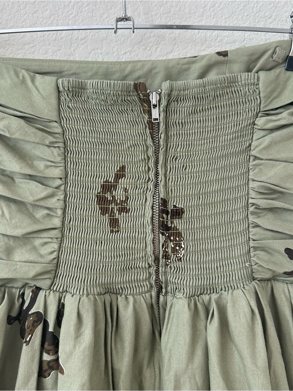 Reformation Kastoria Dress Iris Border Green Maxi SZ US 4 - Picture 10 of 13
